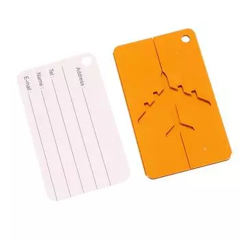 Дорожные багажные бирки из алюминиевого сплава, багажный чемодан, адресная бирка, этикетка золотой