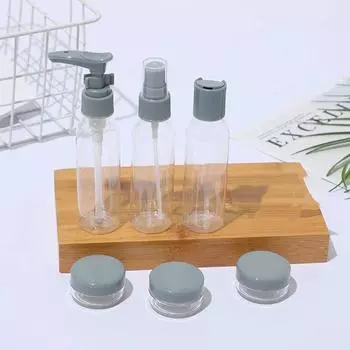 Дорожные бутылки, герметичные многоразовые дорожные аксессуары, контейнеры для туалетных принадлежностей, дорожный размер, набор бутылочек для лосьона, крема и шампуня