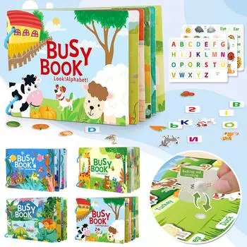 Дорожные приключения для детей Книга Путешествие для малышей Сенсорные развивающие игрушки Дошкольное обучение Детский сад Развивающие занятия Игрушки для детей с особыми потребностями One Size