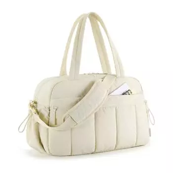 Дорожный багаж Женская сумка для фитнеса с мокрым чехлом Водонепроницаемая сумка для фитнеса Carry-On Weekend SG 30x19x42cm бежевый