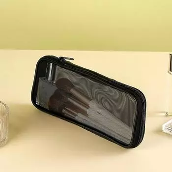 Дорожный футляр для кистей для макияжа, косметичка, органайзер для туалетных принадлежностей для мужчин и женщин, сетчатый набор для мытья, аксессуары для хранения