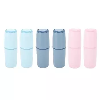 Дорожный футляр для зубной щетки, универсальный стильный портативный держатель для зубной пасты для деловой поездки на открытом воздухе Dark Blue