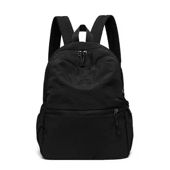 Дорожный легкий рюкзак женский водонепроницаемый большой вместимости чёрный