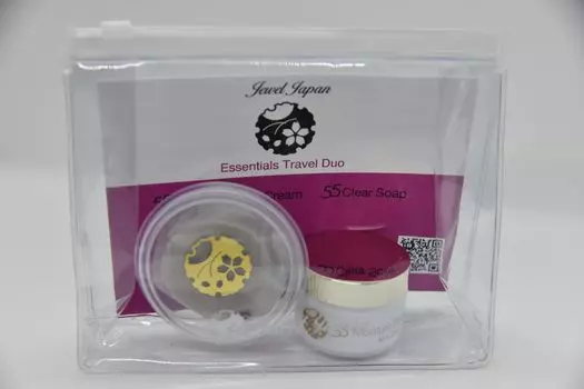 Дорожный набор Крем для очищения лица Японский подарок Travel 55 Moisture Rich Cream 55 Clear Soap Интенсивный увлажняющий крем Мыло, которое придает прозрачность