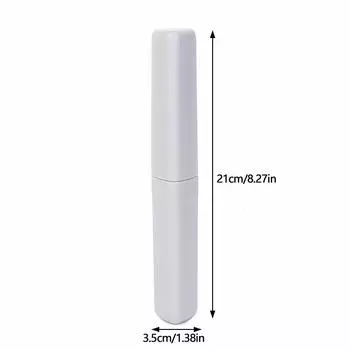 Дорожный портативный футляр для зубных щеток, однотонный, простой, защитный тубус для зубных щеток, аксессуары для ванной комнаты, пылезащитный чехол для хранения серый