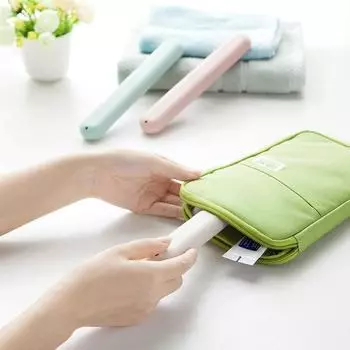 Дорожный портативный ящик для хранения туалетных принадлежностей, зубных щеток, соломенная коробка для стоматологического набора Candy синий