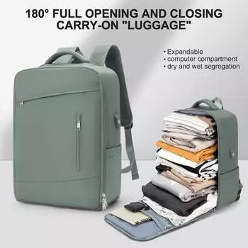 Дорожный рюкзак для ноутбука, деловой прочный рюкзак для ноутбука с USB-портом для зарядки, водонепроницаемая сумка для переноски женщин
