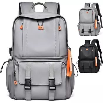 Дорожный рюкзак, мужской, для путешествий на открытом воздухе, повседневный рюкзак большой емкости, школьная сумка для студента, рюкзак для ноутбука чёрный