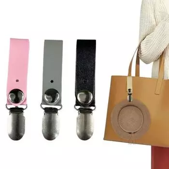 Дорожный зажим для шляпы Многоцелевой портативный без проколов Съемный прочный захват для подвешивания предметов чёрный