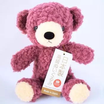 Doshin Original Made in Japan Fluffy Bear S Size Marsala Height 21cm
