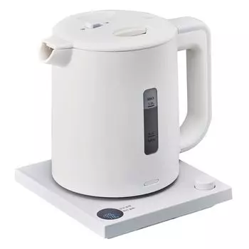 Doshisha Electric Kettle 1.0L Temperature Setting in 1 Steps White Pieria
