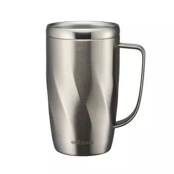 Doshisha Кружка Subzero Mug 450 мл для холодного хранения вакуумное охлаждение 3 слоя структура пивная кружка серебро + ONZONE серебряный