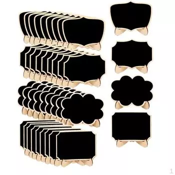 Доска Деревянный Стол Доска Деревянные Памятки Мелом Карточки Места 10pcs Polygon