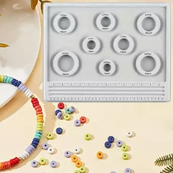 Доска для бисероплетения Дизайн браслета Многоразовое хранение Подарочные весы Маркированные измерительные бусины