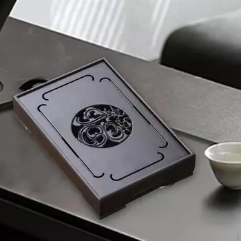 Доска для чая Кунгфу, орнамент из сухой пены с полированной поверхностью, прямоугольный орнамент, многоцелевой