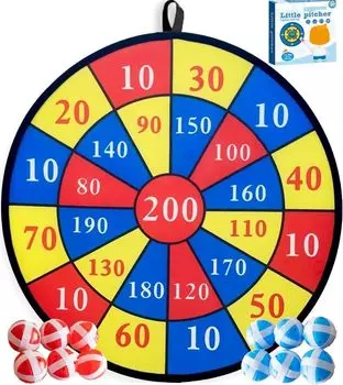 Доска для дартса клейкая большого размера 71 см 12 шариков мишень для отдыха игра дартс [Seul Bleu]