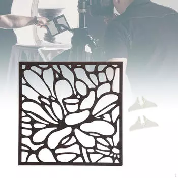 Доска для фотосъемки со светом и тенью, выдолбленный узор 11,8x11,8 дюймов для макияжа, небольшой продукт Lotus Pattern