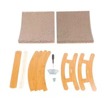 Доска для кошачьих когтей, кровать 2 в 1, эргономичное, изогнутое, износостойкое кресло-качалка, домик для кошек для маленьких S