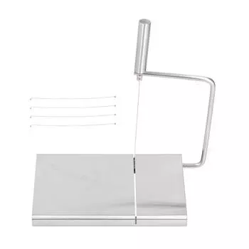 Доска для нарезки сыра, ветчины, масла и масла из нержавеющей стали с 5 режущими проволоками для домашней кухни