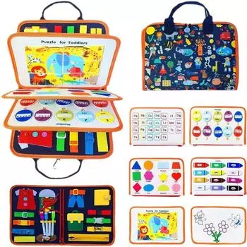 Доска для обучения детей, раннего образования, развивающие игрушки, занимательная доска для сопоставления One Size чёрный