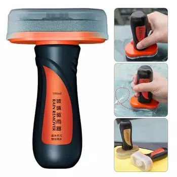 Доска для очистки стекла Гидрофобное покрытие для лобового стекла Улучшенная прозрачность Автомобильное гидрофобное покрытие для очистки стекла Доска для очистки 3pcs