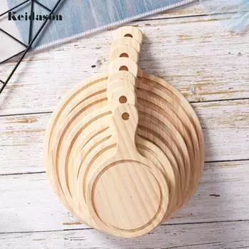 Доска для пиццы Puntos Premium с ручкой Деревянная доска для разделки сыра и хлеба 6inch