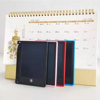 Доска для письма, цифровой ЖК-планшет для рисования, блокнот для детей, раннее образование, электронная доска для письма, принадлежности для граффити «сделай сам» чёрный