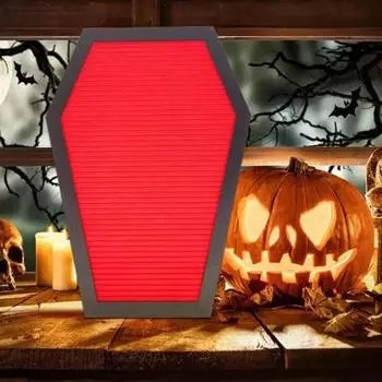 Доска для писем из фетра на Хэллоуин, жуткая готическая настенная доска для объявлений своими руками красный