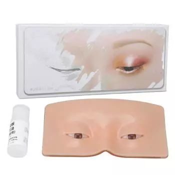 Доска для практики макияжа Брови Палочка Ресницы Профессиональная поддельная маска для кожи для начинающих