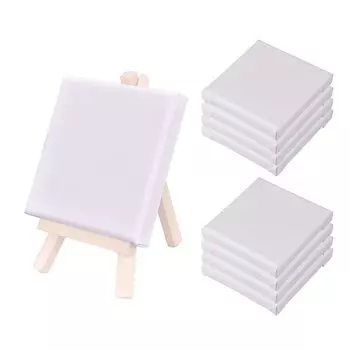 Доска для рисования Mikankawa Canvas, 8 штук, квадратная, из чистого хлопка, мини-доска для рисования на холсте, для начинающих, художественные принадлежности, масляная живопись, акрил