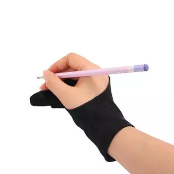 Доска для рисования правой и левой рукой, перчатка для художника с защитой от касания, два пальца M