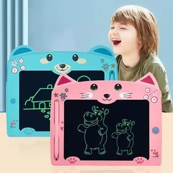 Доска для рисования с героями мультфильмов, улучшающая практические навыки, полностью стираемая, безопасная, 8,5-дюймовый ЖК-экран, планшет для граффити «сделай сам», для детей