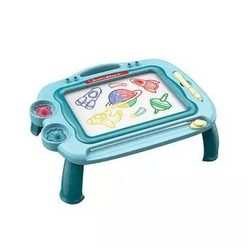 Доска для рисования с развивающим столом с синими штампами, детская игрушка, ручка, унисекс, синий