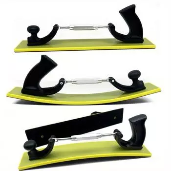 Доска для ручного шлифования, шлифовальная доска, автомобильная наждачная бумага, шпаклевка, серая ручная плоскость, прямоугольная доска для полировки пыли, изогнутая ручная шлифовальная доска 1pc