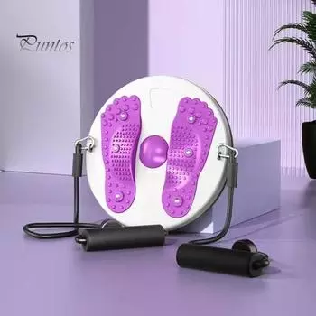 Доска для скручивания талии Массаж ног для талии Twister для талии Брюшные мышцы Укрепление талии Упражнения для похудения Скручивающий диск для фитнеса фиолетовый