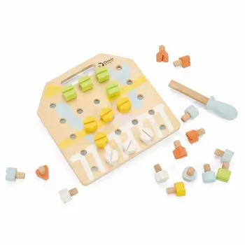 Доска для винтов Плотник Ролевые инструменты Отвертка для 3-летнего ребенка Развивающая обучающая игрушка Деревянная деревянная игрушка Классический мир Классический мир