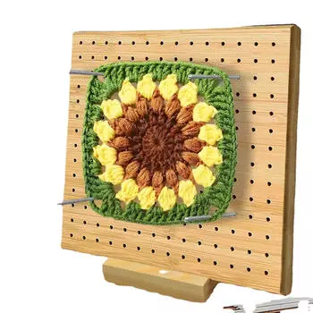 Доска для вязания крючком для вязания и со булавками деревянная