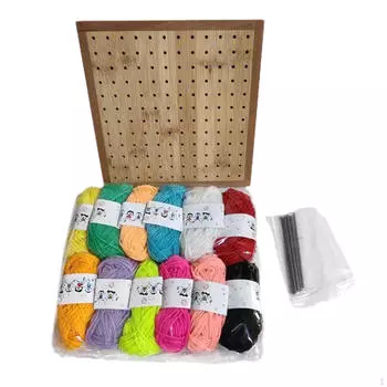 Доска для вязания крючком Pegboard для деревянного вязания