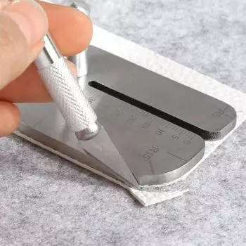 Доска для вытягивания кожи «сделай сам», практичная линейка для резки, инструмент из нержавеющей стали, ручная резка кожи, вспомогательные аксессуары, вспомогательный инструмент