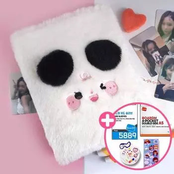 Доска M Popo Binder Меховой Binder (включает 30 листов) Папка-переплет для фотокарточек формата А5 с 6 отверстиями Poca, книга для коллекционирования, фотоальбом, дневник-переплет
