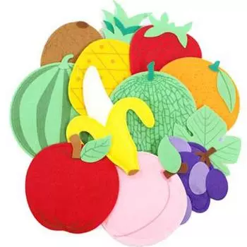 Доска Moms из фетра Pleus Fruit, 1, 10 деталей, Korea Best Toddler Puzzle Puzzle