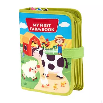 Доска Монтессори для малышей, развивающая игрушка с тканевой книгой