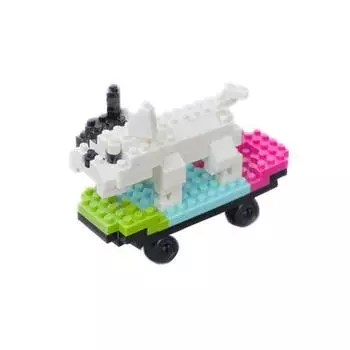Доска Nanoblock для верховой езды на французском бульдоге 133 детали (PCS)