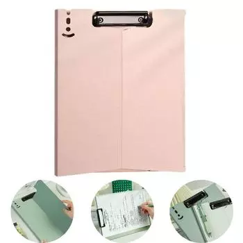Доска-зажим формата А4 Креативная доска-зажим для заметок Портативный складной планшет-блокнот Портативный блокнот Канцелярские принадлежности для школьников Школьные канцелярские принадлежности белый