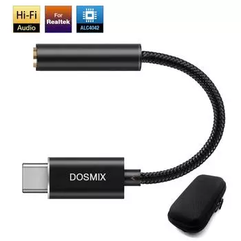 Dosmix 32 бит 384 кГц цифровой декодер AUX конвертер чёрный