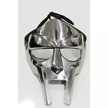 Доспехи Римский Гладиатор Шлем Маска для Лица Серебряный MF Doom Средневековая Реконструкция МАСКА Викинга серебряный