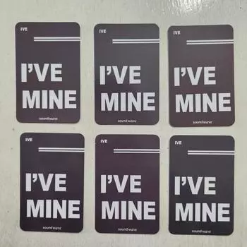 [Доставка по стране] Ive Mini 1-й альбом Main Sawe 3-й Winter Snack Soundwave Неизданный набор из 6 фотокарточек