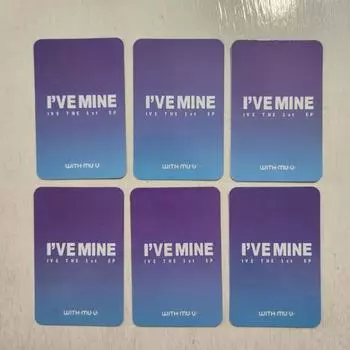 [Доставка по стране] Ive Mini 1-й альбом Mine With Me 5-й Poca Неизданный специальный набор из 6 фотокарточек