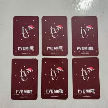 [Доставка по стране] Ive Mini 1-й альбом Mine Sawe 8-й Soundwave Рождественская неопубликованная фотокарточка Набор из 6 штук