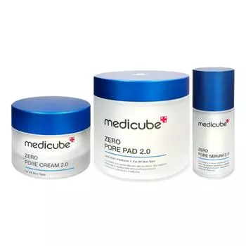 Доставка в тот же день Набор из 3 предметов Medicube Zero Pore (Подушечка + сыворотка + крем), 1 комплект
